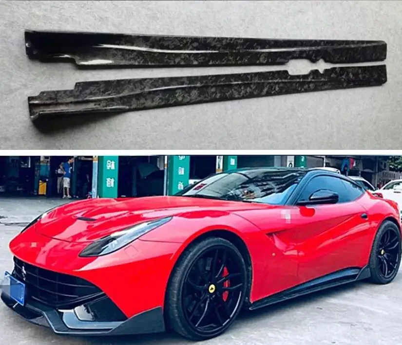 Боковые юбки для Ferrari F12 2013 2014 2015, комплект боковых удлинителей, боковые юбки из кованого углеродного волокна
Боковые юбки для Ferrari F12 2013 2014 2015, комплект боковых удлинителей, боковые юбки из кованого углеродного волокна