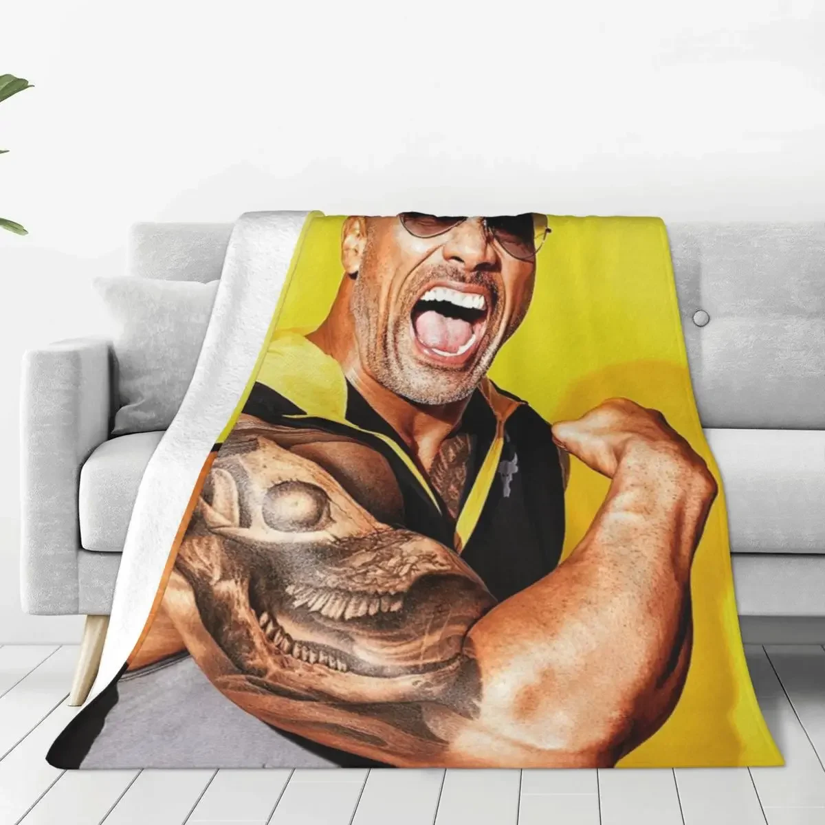 Теплое фланелевое одеяло Dwayne в стиле рок Джонсон, покрывала для спальни, дивана, кровати 
Теплое фланелевое одеяло Dwayne в стиле рок Джонсон, покрывала для спальни, дивана, кровати