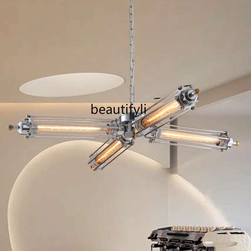 Coffee Shop Chandelier Industrial Style Metal Creativity Shop Bar Chandelier Personality Creative Dining-Room Lamp
Coffee Shop Chandelier Industrial Style Metal Creativity Shop Bar Chandelier Personality Creative Dining-Room Lamp