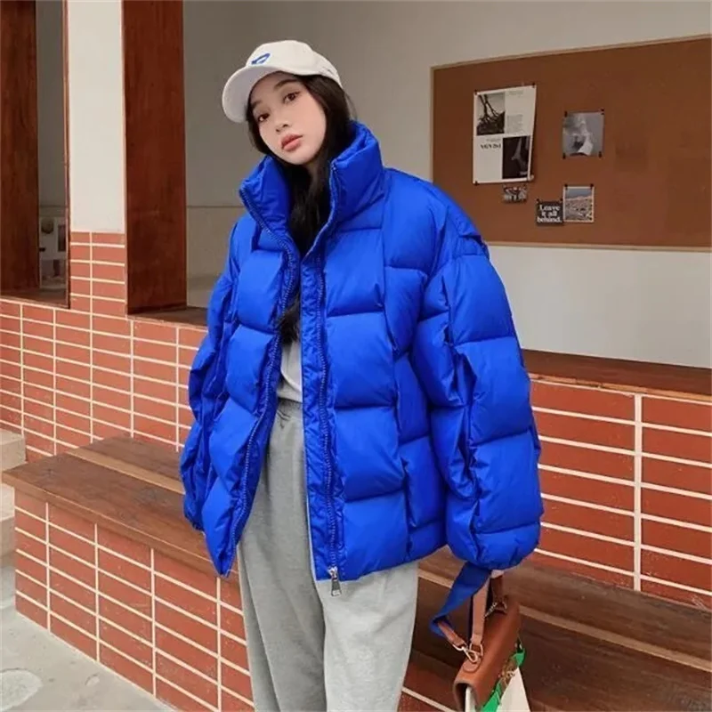 

New Snow Wear Coat Women Parkas Down Cotton Jacket Warm Female Casual Loose Winter Jackets Padded Puffer Parka Outerwear