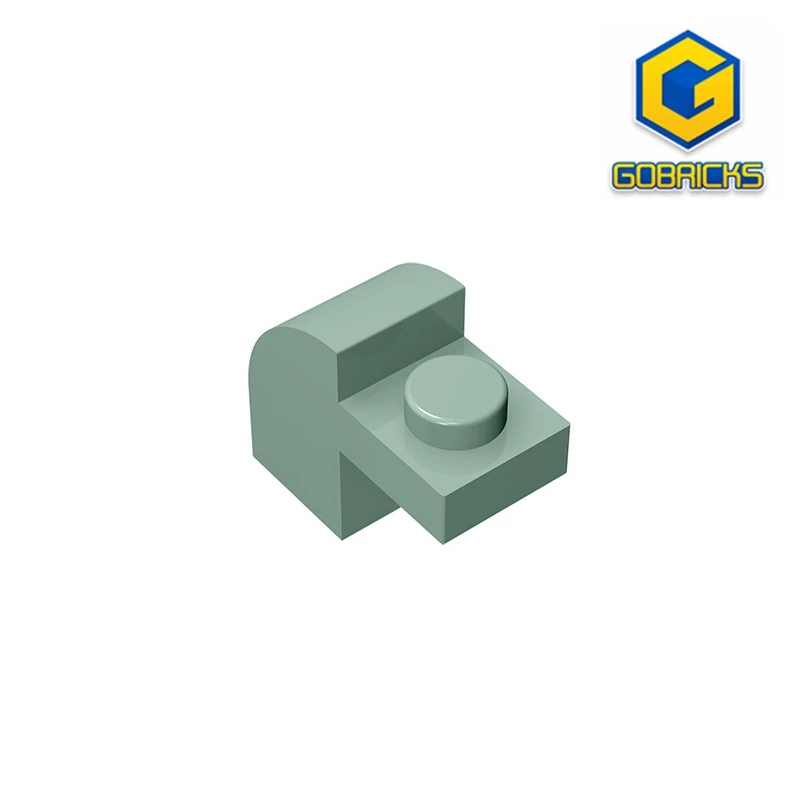 

Gobricks GDS-654 Slope, Curved 2 x 1 x 1 1/3 with Recessed Stud compatible with lego 6091 32807 pieces of children's DIY