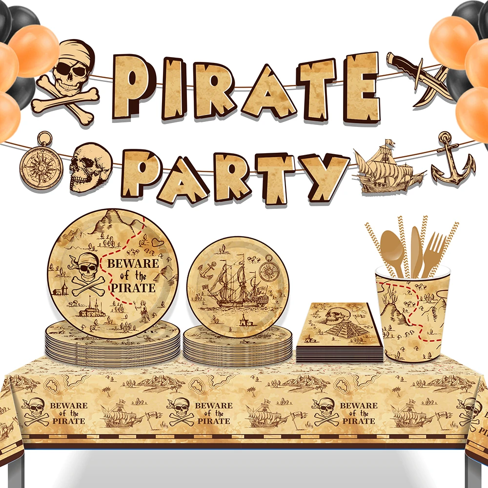 Cartoon Game Pirate Sea Sailing Birthday Party Disposable Tableware Sets Plates Tablecloths Backdrops Baby Shower Party Decors
Cartoon Game Pirate Sea Sailing Birthday Party Disposable Tableware Sets Plates Tablecloths Backdrops Baby Shower Party Decors