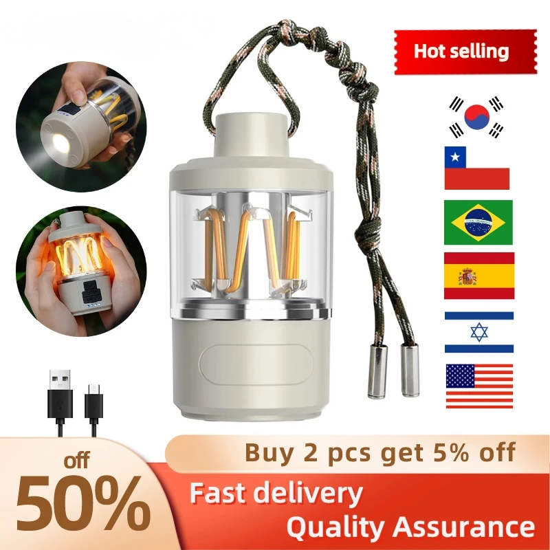 Multifunctional Camping Light USB Rechargeable 12H Endurance Endless Dimming Home Outdoor Camping Fishing Portable Flashlight
Multifunctional Camping Light USB Rechargeable 12H Endurance Endless Dimming Home Outdoor Camping Fishing Portable Flashlight