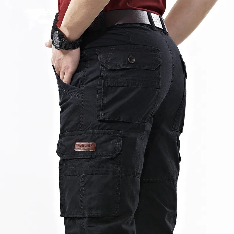 Men's Overalls Hunting Cargo Pants Spring Cotton Baggy Denim Pants Male Multi-pockets Casual Long Trousers Plus Size 42
Men's Overalls Hunting Cargo Pants Spring Cotton Baggy Denim Pants Male Multi-pockets Casual Long Trousers Plus Size 42