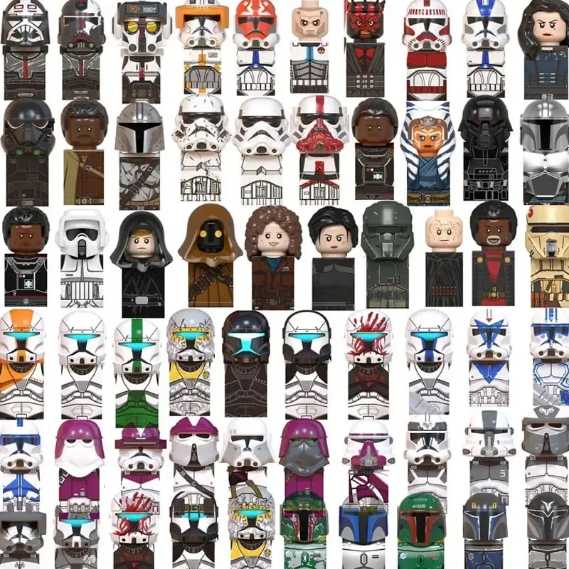 Мини-фигурка робота из Звездных Войн WM6121, WM6095, WM6099, WM6098, игрушечные кирпичи, солдат, сборная кукла, строительные блоки для мальчика, подарок на день рождения
Мини-фигурка робота из Звездных Войн WM6121, WM6095, WM6099, WM6098, игрушечные кирпичи, солдат, сборная кукла, строительные блоки для мальчика, подарок на день рождения