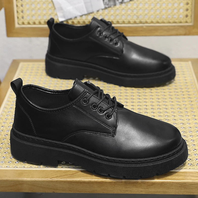 2023 New Men Leather Shoes Fashion Chunky Platform Retro Business Work Shoes Derby Shoes Man Casual Flats Wedding Shoes
2023 New Men Leather Shoes Fashion Chunky Platform Retro Business Work Shoes Derby Shoes Man Casual Flats Wedding Shoes