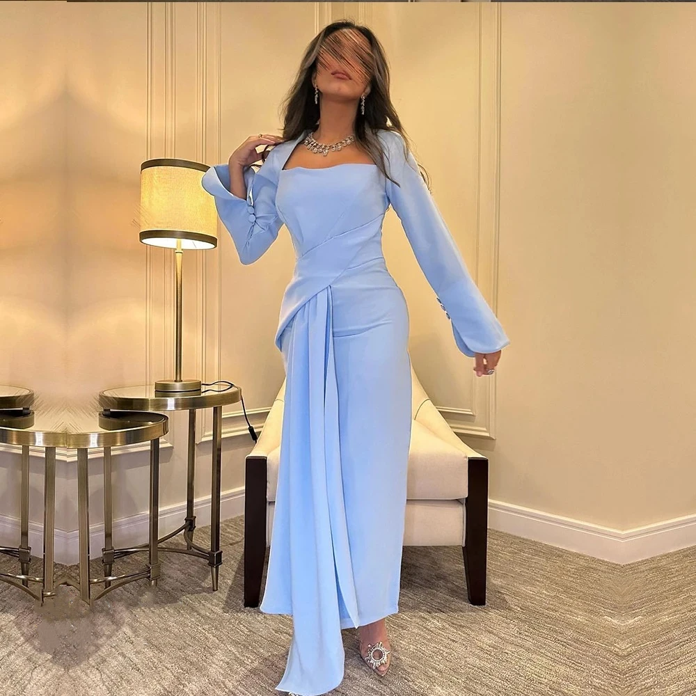 Mignon Crepe A-line Square Collar Pleat Ankle-length Elegant Formal Prom Gown Floor Length Evening Party Dress for Women 2024
Mignon Crepe A-line Square Collar Pleat Ankle-length Elegant Formal Prom Gown Floor Length Evening Party Dress for Women 2024