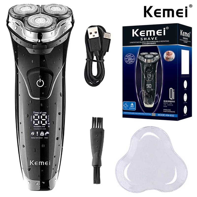 Original Kemei Waterproof LCD Display Electric Shaver Beard Electric Razor For Men Facial Stubble Shaving Machine Rechargeable
Original Kemei Waterproof LCD Display Electric Shaver Beard Electric Razor For Men Facial Stubble Shaving Machine Rechargeable