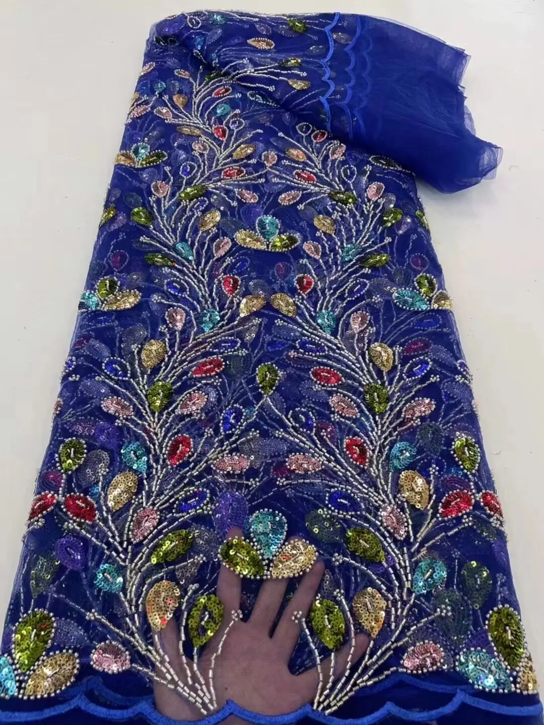 Design Bead ZH-1223481 Embroidery French Tulle Net lace Sequined Nigeria Fabirc Lace For Evening dresses Weddings Party
Design Bead ZH-1223481 Embroidery French Tulle Net lace Sequined Nigeria Fabirc Lace For Evening dresses Weddings Party