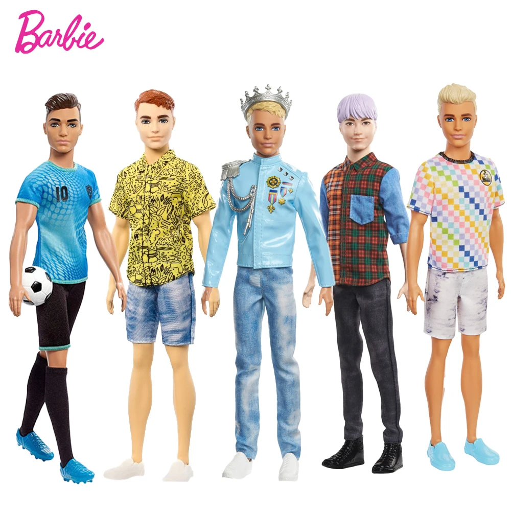 

Barbie Original Dolls Prince Ken Boyfriend Boy Suit Surf Dentist Football Player Couple Doll Accessories Toys Birthday Gift 30cm