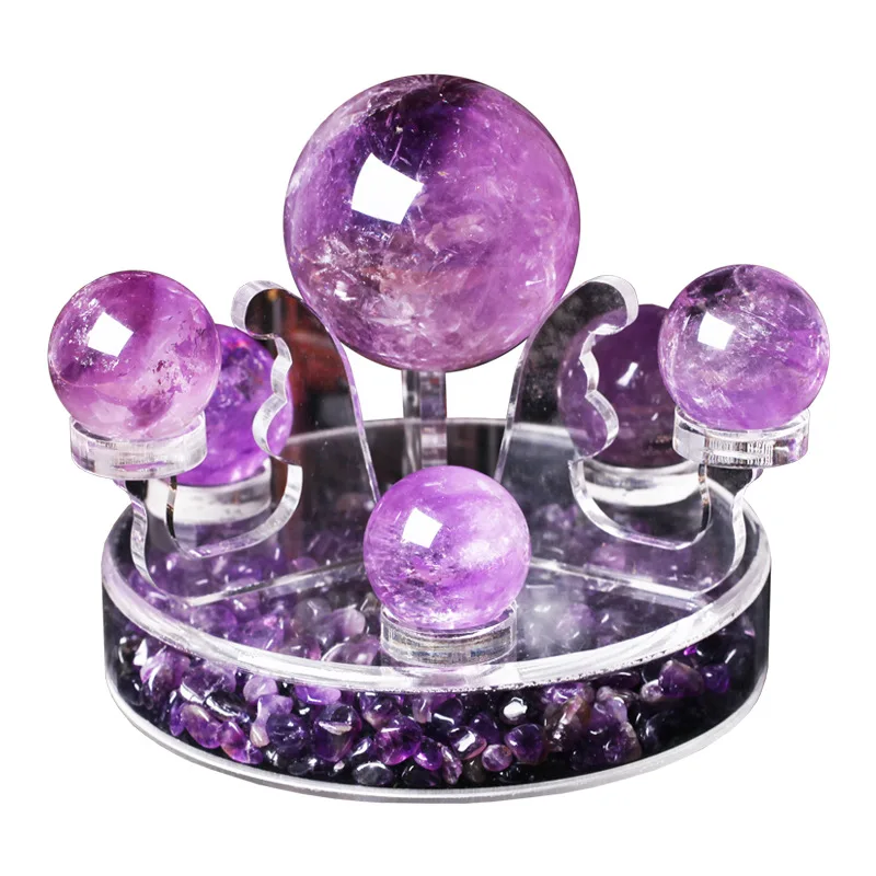 Pure handmade natural Amethyst Ball with Bracket Energy Original Stone Decoration Home Gift
Pure handmade natural Amethyst Ball with Bracket Energy Original Stone Decoration Home Gift