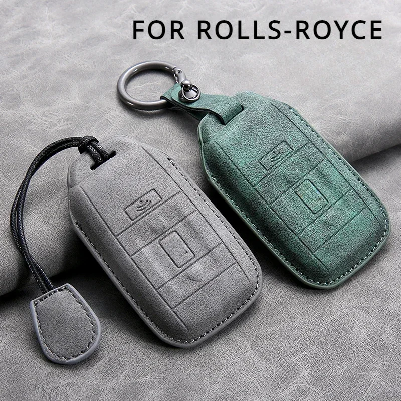 

Leather New Car Key Cover Use for Rolls-Royce Cullinan Phantom Ghost Wraith Dawn Key Case Shell Buckle