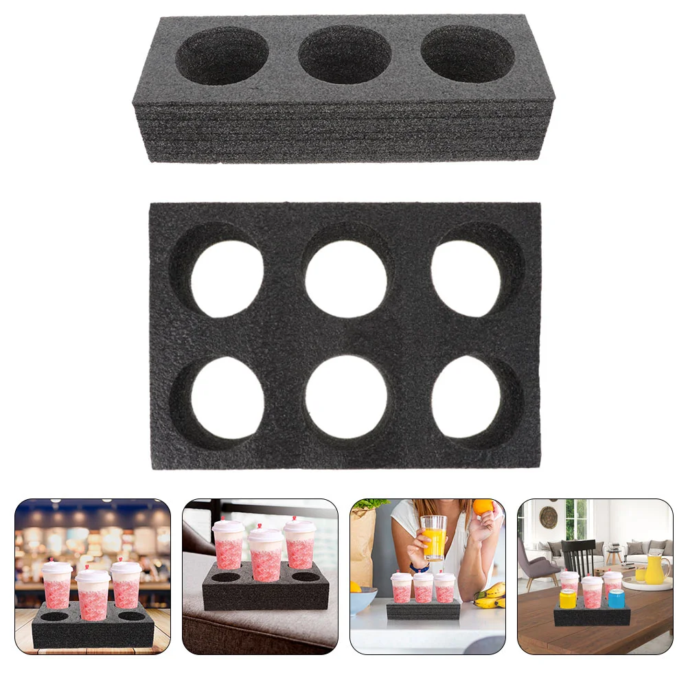 

Multi Holes Cup Holder Foam Cup Carrier Tray Coffee Cup Holder Takeout Cup Tray Beverage Packing Tool