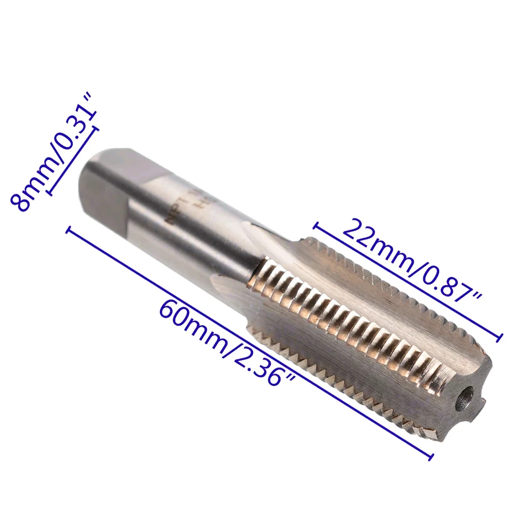 High Speed Steel Screw Threaded Tap Hand Tools 1/4"-18 NPT Taper Pipe Tap For Cutting Internal Threads Of Pipes Repair Work Tool
High Speed Steel Screw Threaded Tap Hand Tools 1/4"-18 NPT Taper Pipe Tap For Cutting Internal Threads Of Pipes Repair Work Tool