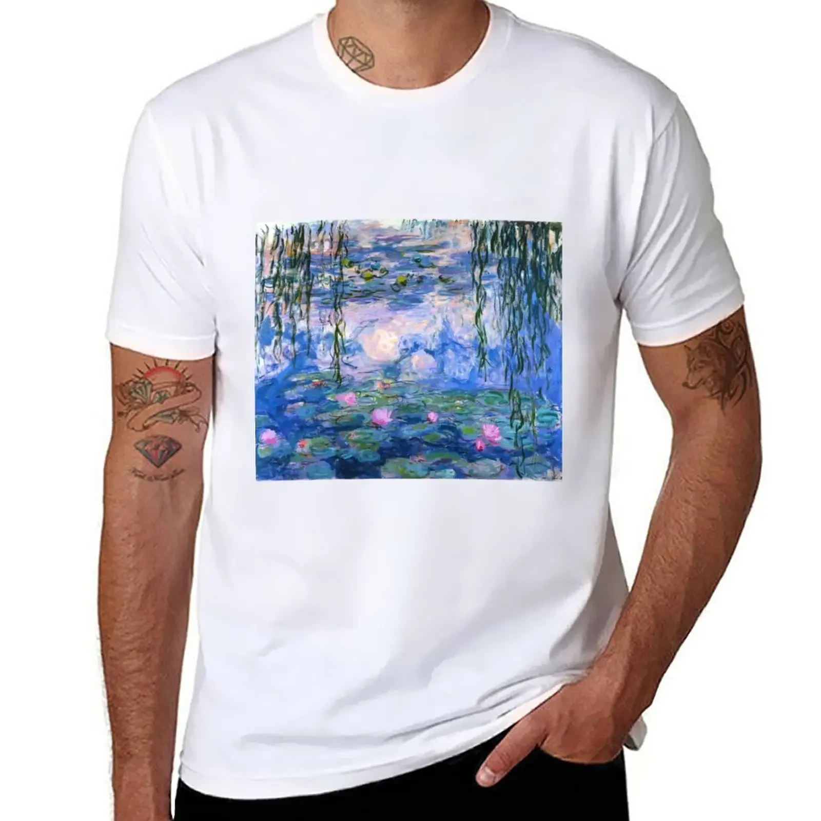 

Water Lilies Monet T-Shirt quick-drying heavyweights men t shirts