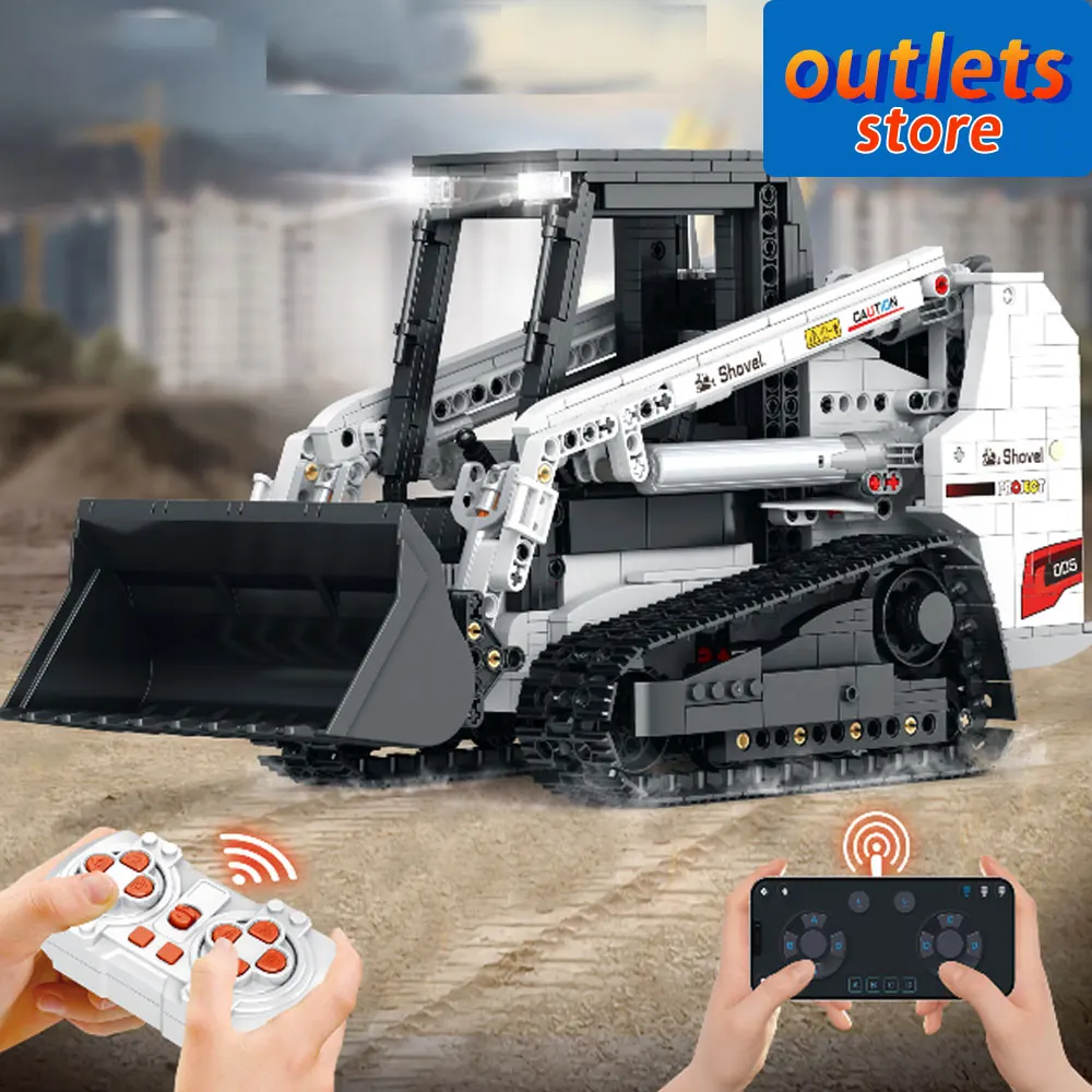 22004 High Tech Engineering Car Bobcat Skid Steer Loader with Motor Moc Bricks Technical Model Building Blocks Boys Toys 1366PCS
22004 High Tech Engineering Car Bobcat Skid Steer Loader with Motor Moc Bricks Technical Model Building Blocks Boys Toys 1366PCS