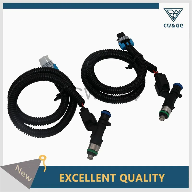

Fuel Injector Nozzle + 2PCS Harness Plug Connector for Polaris Ranger RZR XP 800 0280158197 GX1111IJ117XG 1204318 1204319