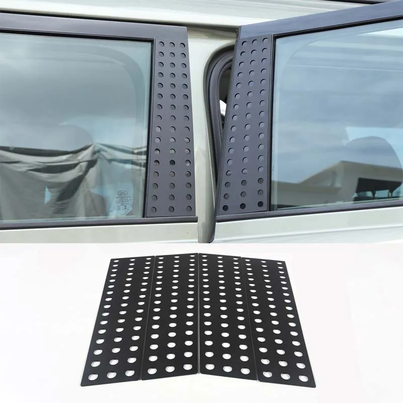 

For Land Rover Defender 110 130 2020 - 2023 Car Window Center Pillar Honeycomb Trim Guard Plate Exterior Details Alloy Accessori