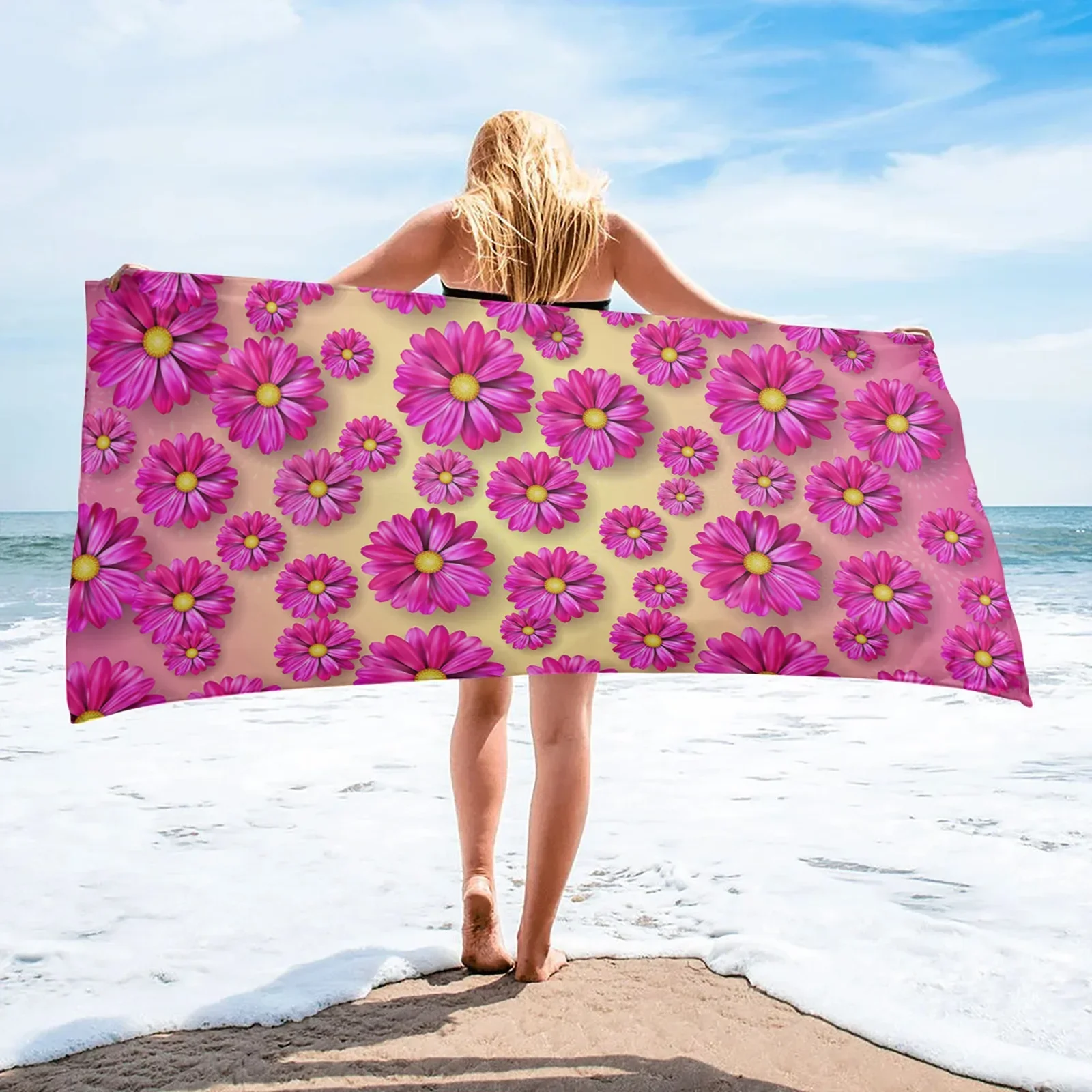 Daisy Flower Texture Gradient Beach Towel Gifts Microfiber Quick-Dry Bath Towels for Adults Yoga Mat Travel Camping Gym Women
Daisy Flower Texture Gradient Beach Towel Gifts Microfiber Quick-Dry Bath Towels for Adults Yoga Mat Travel Camping Gym Women