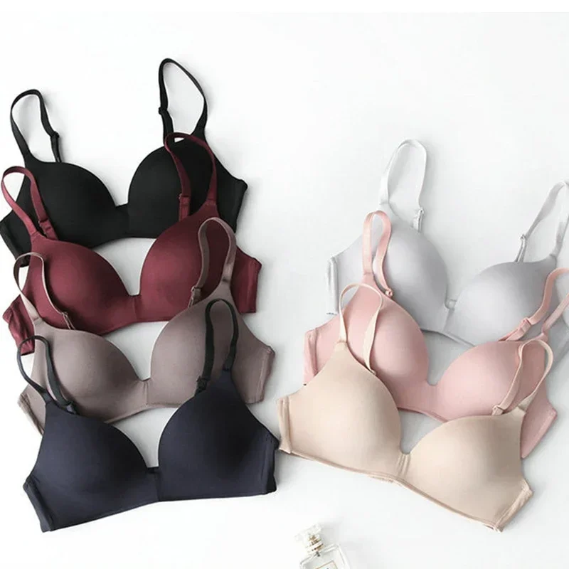 

Women's Seamless Bra High-quality Sexy Intimate Underwear Wireless Gather Push Up Bralette Simple Brassiere for Female Lingerie