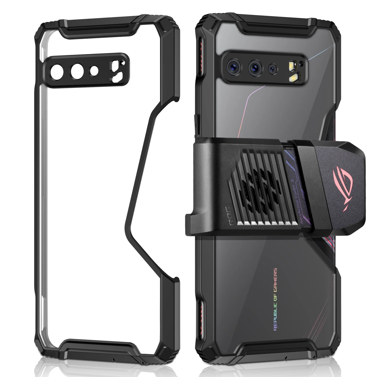 ZSHOW чехол для ROG Phone 3 Armor чехол совместимый с кулером воздуха совместимый с рамой из ТПУ и прозрачной акриловой защитой от падения
ZSHOW чехол для ROG Phone 3 Armor чехол совместимый с кулером воздуха совместимый с рамой из ТПУ и прозрачной акриловой защитой от падения