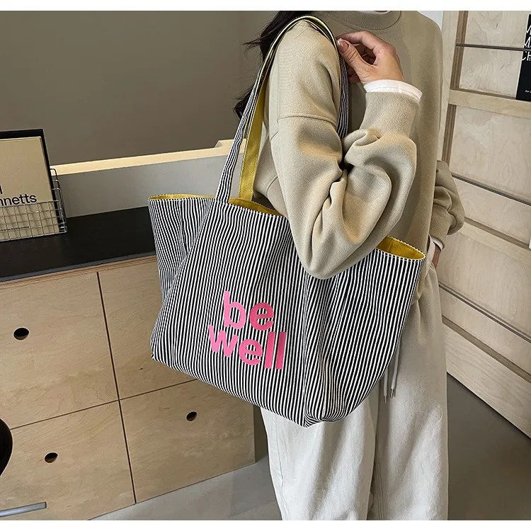 2025 New Fashion Striped Women's Shoulder Bag 20 S906370f95ec64df1a5cc1df5499d5f5ew