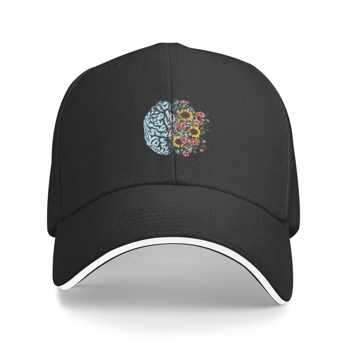Blue Brain and flowers sunflowers, Positivity, creativity, right hemisphere brain, health, Mental,Cap Baseball Cap
Blue Brain and flowers sunflowers, Positivity, creativity, right hemisphere brain, health, Mental,Cap Baseball Cap