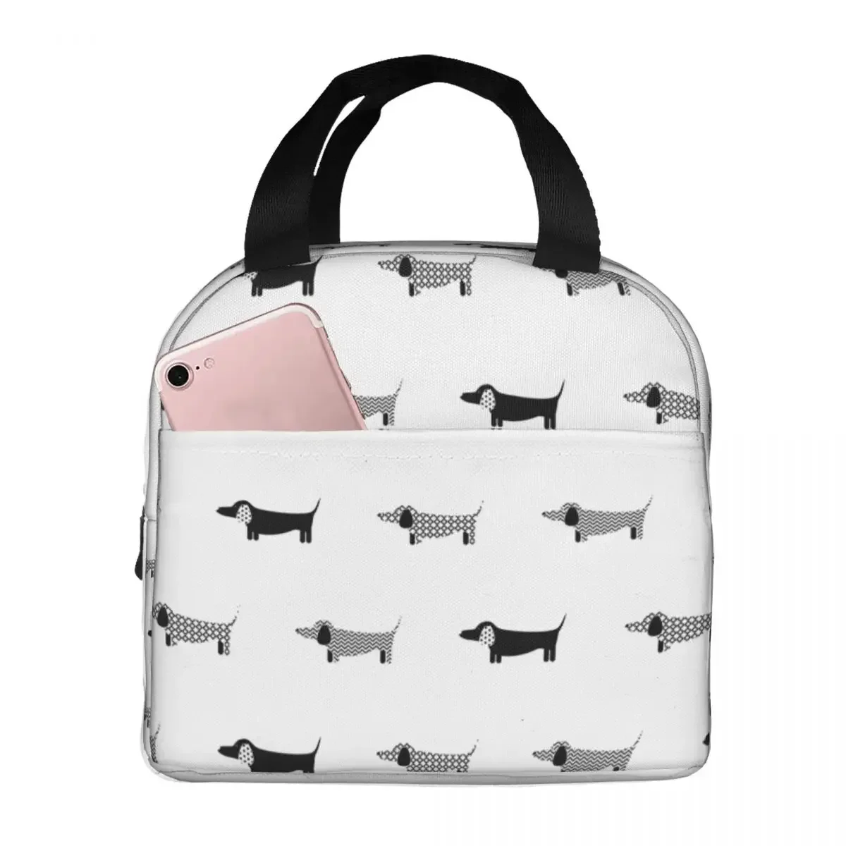 Dachshund Dog Lunch Bag Portable Insulated Canvas Cooler Thermal Food Picnic Tote for Women Children 
Dachshund Dog Lunch Bag Portable Insulated Canvas Cooler Thermal Food Picnic Tote for Women Children