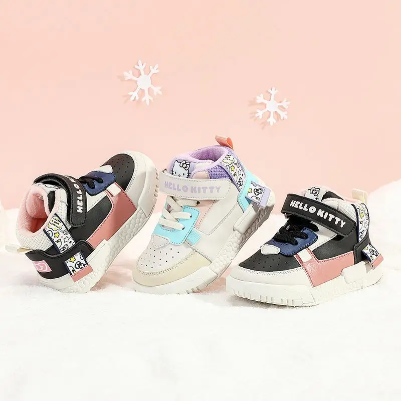 Sanrio Kawaii Hello Kitty детские высокие спортивные ботинки милые Мультяшные мягкие бархатные сохраняющие тепло осенние зимние спортивные кроссовки подарок
Sanrio Kawaii Hello Kitty детские высокие спортивные ботинки милые Мультяшные мягкие бархатные сохраняющие тепло осенние зимние спортивные кроссовки подарок