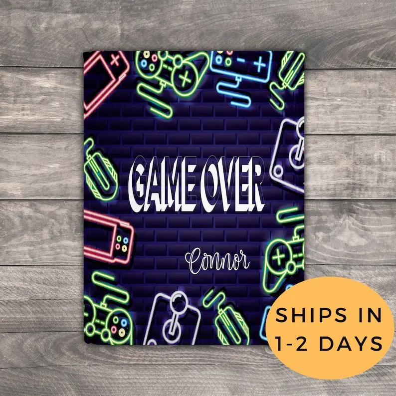 Video Game Blanket, Video Game Room Decor, Adult Minky Blanket, Teen Personalized Blanket, Cozy Blanket, Teenage Girl Gifts, Boy
Video Game Blanket, Video Game Room Decor, Adult Minky Blanket, Teen Personalized Blanket, Cozy Blanket, Teenage Girl Gifts, Boy