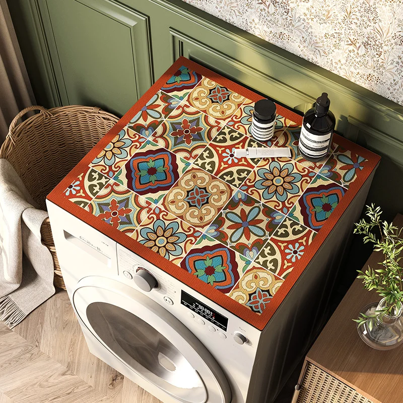 

Drum Washing Machine Cover Mat Strong Absorbent Pad Diatom Mud Non-slip Tablecloth Bath Kitchen Sink Coffee Machine Table Mat