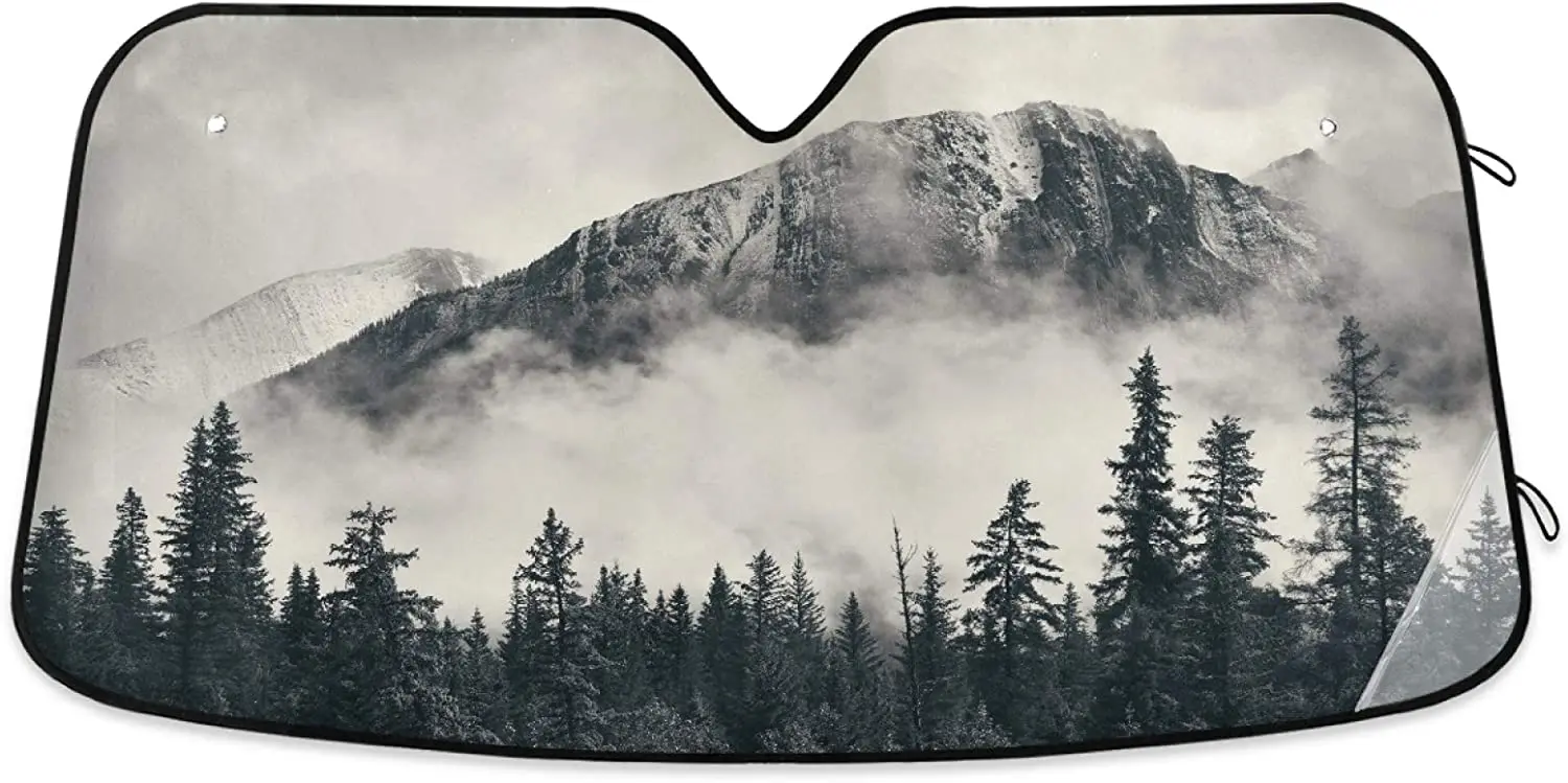 YiGee Foggy Mountains Car Windshield Sun Shade - Blocks UV Rays Sun Visor Protector, Sunshade to Keep Your Vehicle Cool and Dama
YiGee Foggy Mountains Car Windshield Sun Shade - Blocks UV Rays Sun Visor Protector, Sunshade to Keep Your Vehicle Cool and Dama