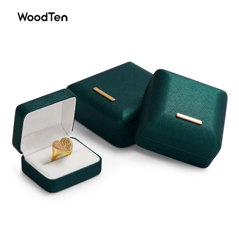 WoodTen Jewelry Organizer Box for Ring Bangle Necklace Jewelry Accessories With Leather Flannelette Green Storage Box Organizers 
WoodTen Jewelry Organizer Box for Ring Bangle Necklace Jewelry Accessories With Leather Flannelette Green Storage Box Organizers
