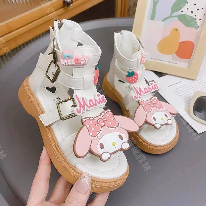 2024 My Melody Children Sandals Sanrio Kawaii Anime Kuromi Shoes Summer Sweet Cute Cartoon Fashion Open Toe Ankle Boots Kid Gift
2024 My Melody Children Sandals Sanrio Kawaii Anime Kuromi Shoes Summer Sweet Cute Cartoon Fashion Open Toe Ankle Boots Kid Gift