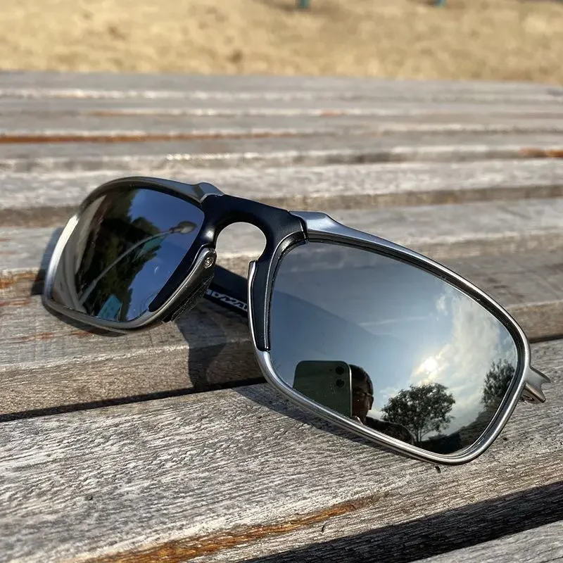 Oak polarized metal frame cycling glasses, outdoor fishing and mountaineering sunglasses, silver framed sunglasses 
Oak polarized metal frame cycling glasses, outdoor fishing and mountaineering sunglasses, silver framed sunglasses