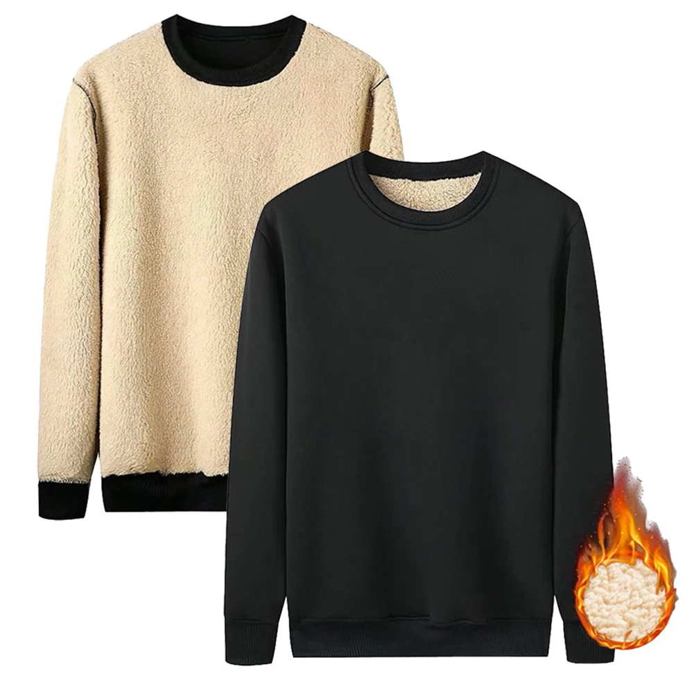 Fashion Men's Long Sleeve Sweatshirt Hoodie Solid Color O-Neck Fleece Lined Warm Pullovers Athletic Sport Casual Wear Tops Male
Fashion Men's Long Sleeve Sweatshirt Hoodie Solid Color O-Neck Fleece Lined Warm Pullovers Athletic Sport Casual Wear Tops Male