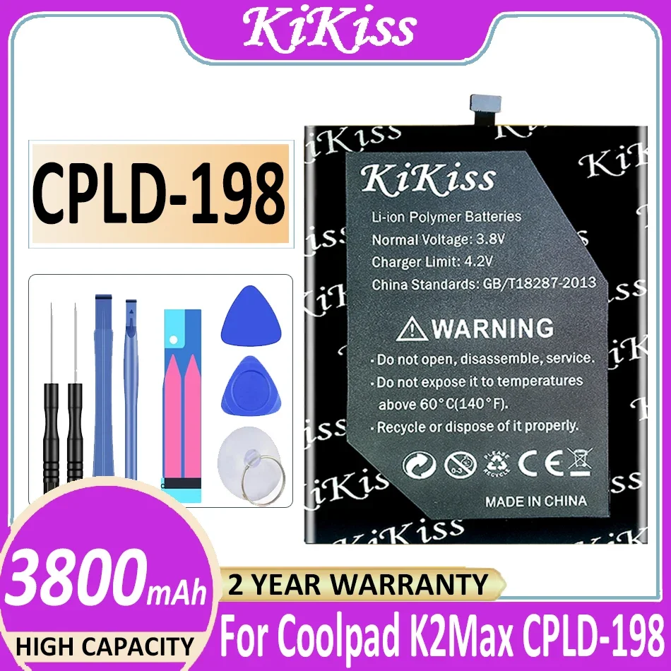 KiKiss Battery CPLD198 CPLD 198 CPLD-198 3800mAh for Coolpad K2 Max K2Max Batteries
KiKiss Battery CPLD198 CPLD 198 CPLD-198 3800mAh for Coolpad K2 Max K2Max Batteries
