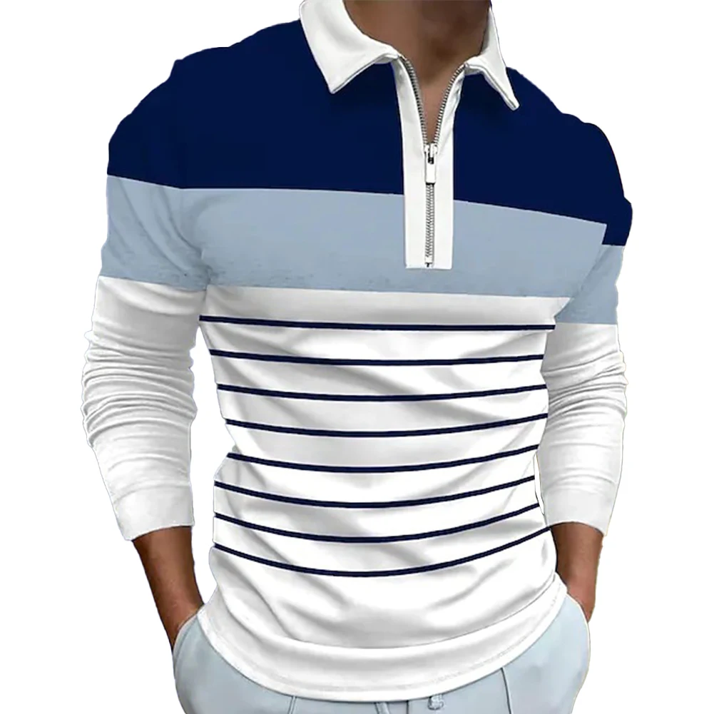 Elegant Men Classic Striped Lapel Shirt Long Sleeve V Neck Casual Work Top Spring Autumn Tee Comfortable Fabric
Elegant Men Classic Striped Lapel Shirt Long Sleeve V Neck Casual Work Top Spring Autumn Tee Comfortable Fabric