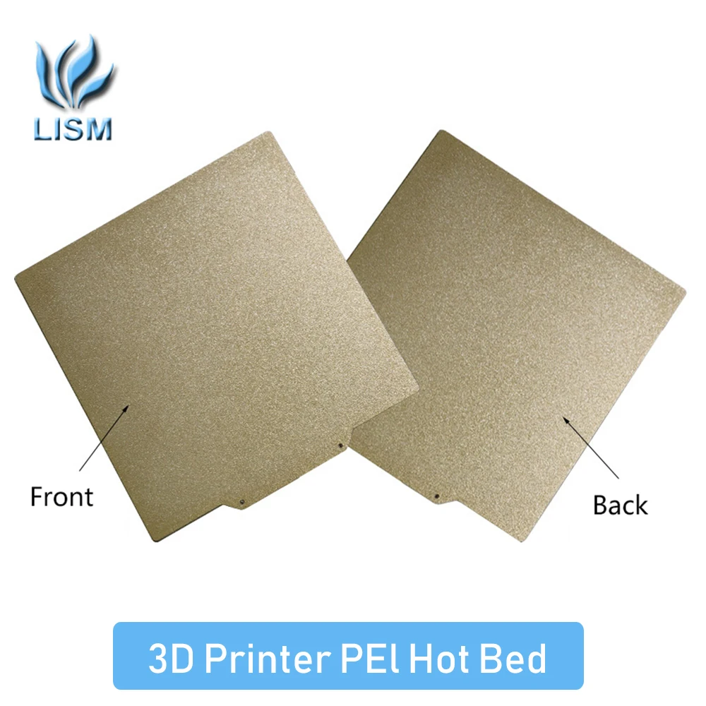 

3D Printer Parts Double Sided Textured PEI Sheet Powder Coated Spring Steel Flex Magnetic Base Plate Hot Bed for Ender3 kp3