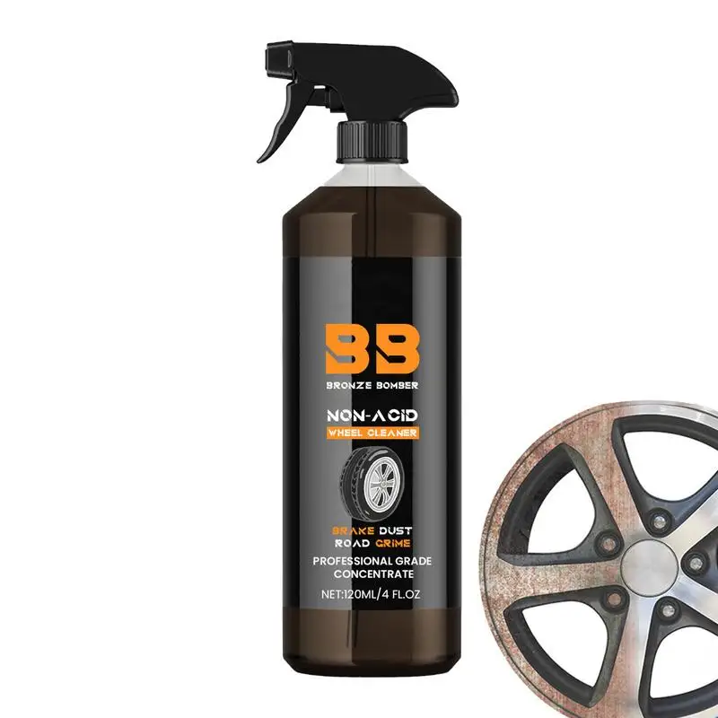

Wheel Cleaner 120ML Powerful Tire Cleaner Brake Dust Remover Automobile Wheel Cleaner Safe On Alloy Chrome And Painted Wheels
