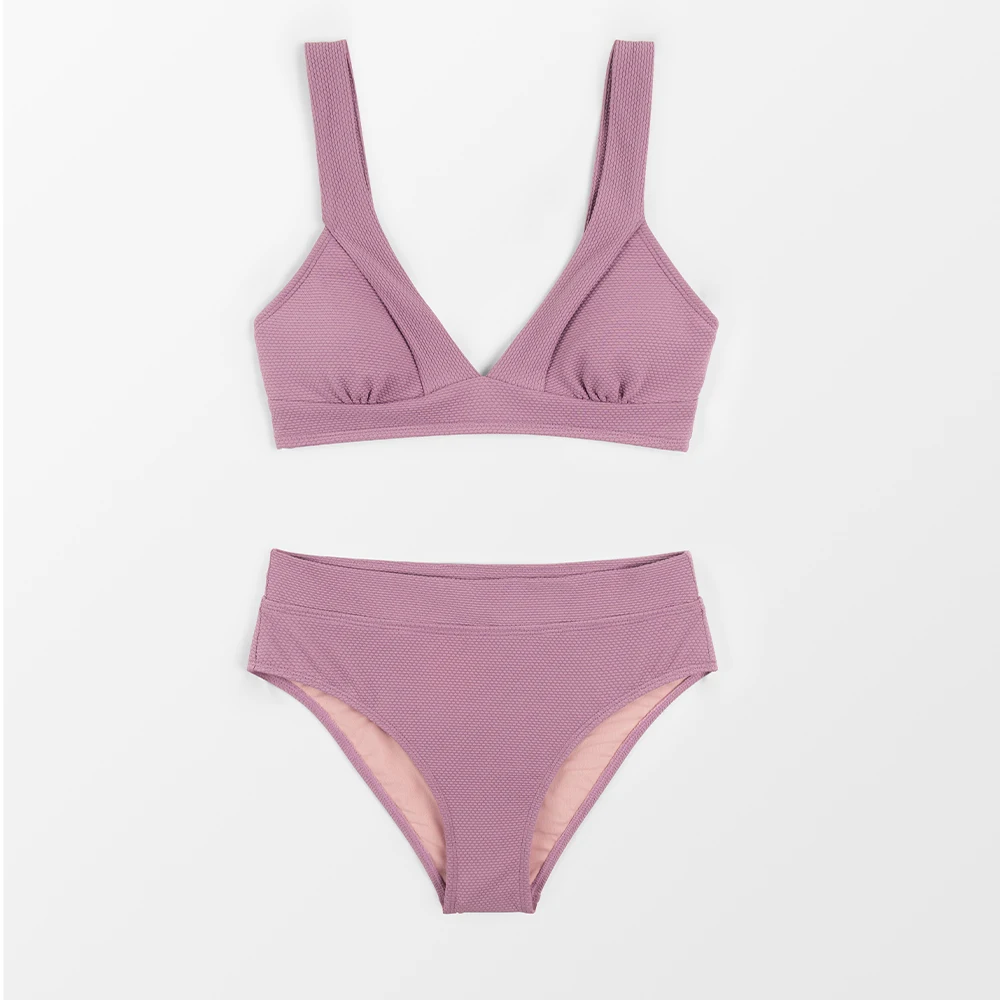 CUPSHE Hoch Dreieck Hohe Taille Bikini Set Badeanzug Für Frauen Solide Rosa Sexy Zwei Stücke Bademode 2023 Badeanzug Bademode CUPSHE Hoch Dreieck Hohe Taille Bikini Set Badeanzug Für Frauen Solide Rosa Sexy Zwei Stücke Bademode 2023 Badeanzug Bademode