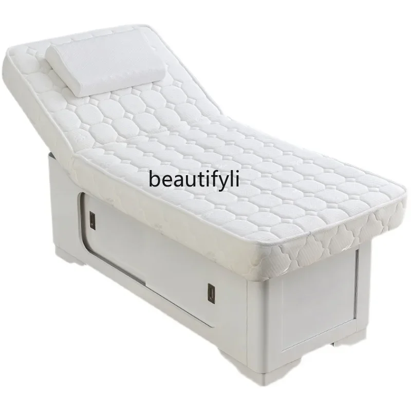 

Solid Wood Latex Beauty Massage Bed Massage Therapy Bed Beauty Salon Multifunctional Folding