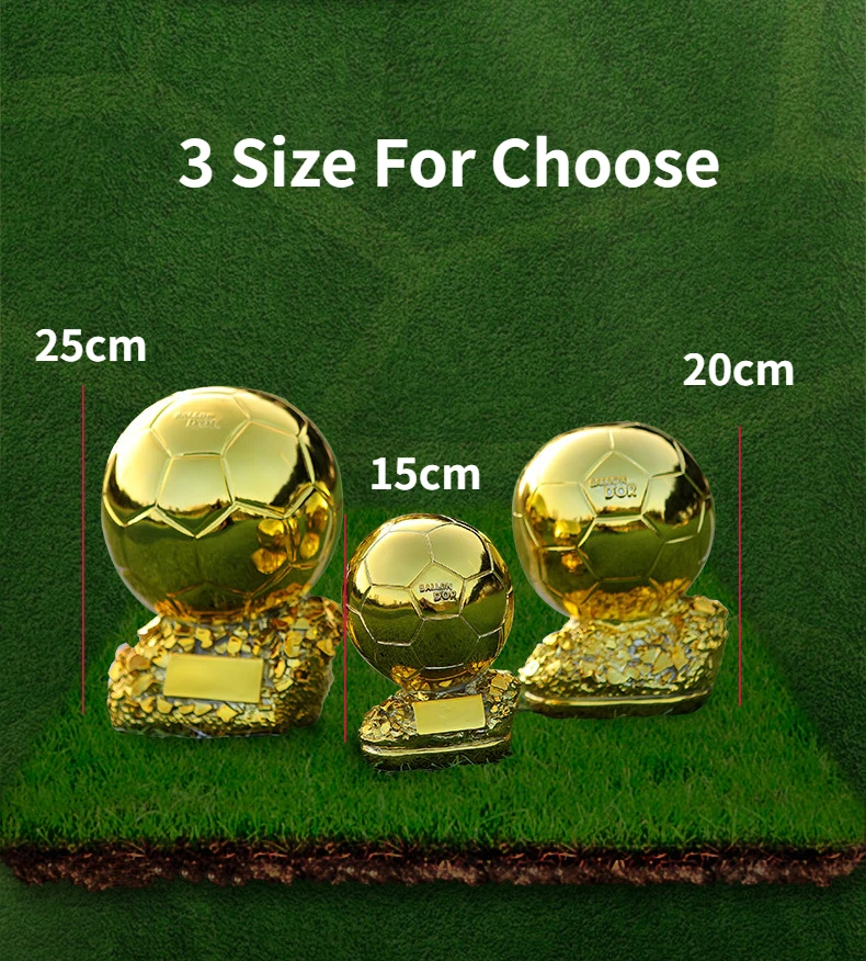 Europäischer Fußball Golden Ball Award Wettbewerb Ehre Belohnung sphärische Trophäe anpassbares Geschenk für Kinder Erwachsenen Wohnkultur Europäischer Fußball Golden Ball Award Wettbewerb Ehre Belohnung sphärische Trophäe anpassbares Geschenk für Kinder Erwachsenen Wohnkultur