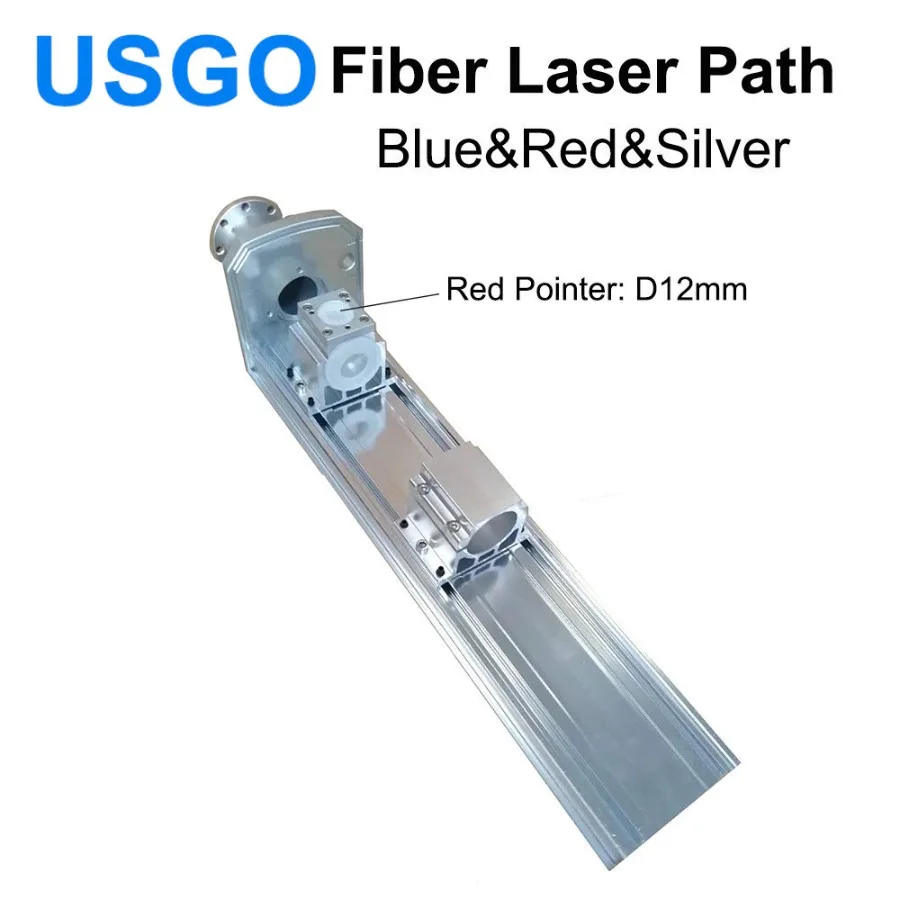 

USGO Fiber Laser Path Blue Red Silver Standard Fiber Laser Path Housing Rayucs MAX Interface for Laser Marking Machine