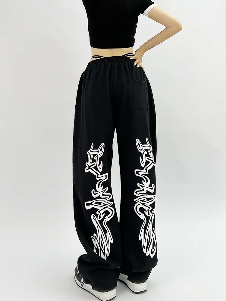 Sweatpants for Women New Hip Hop Gothic Black Y2K Pant Baggy Fashion Oversize Sports Pants Streetwear Jogger Trousers Female
Sweatpants for Women New Hip Hop Gothic Black Y2K Pant Baggy Fashion Oversize Sports Pants Streetwear Jogger Trousers Female