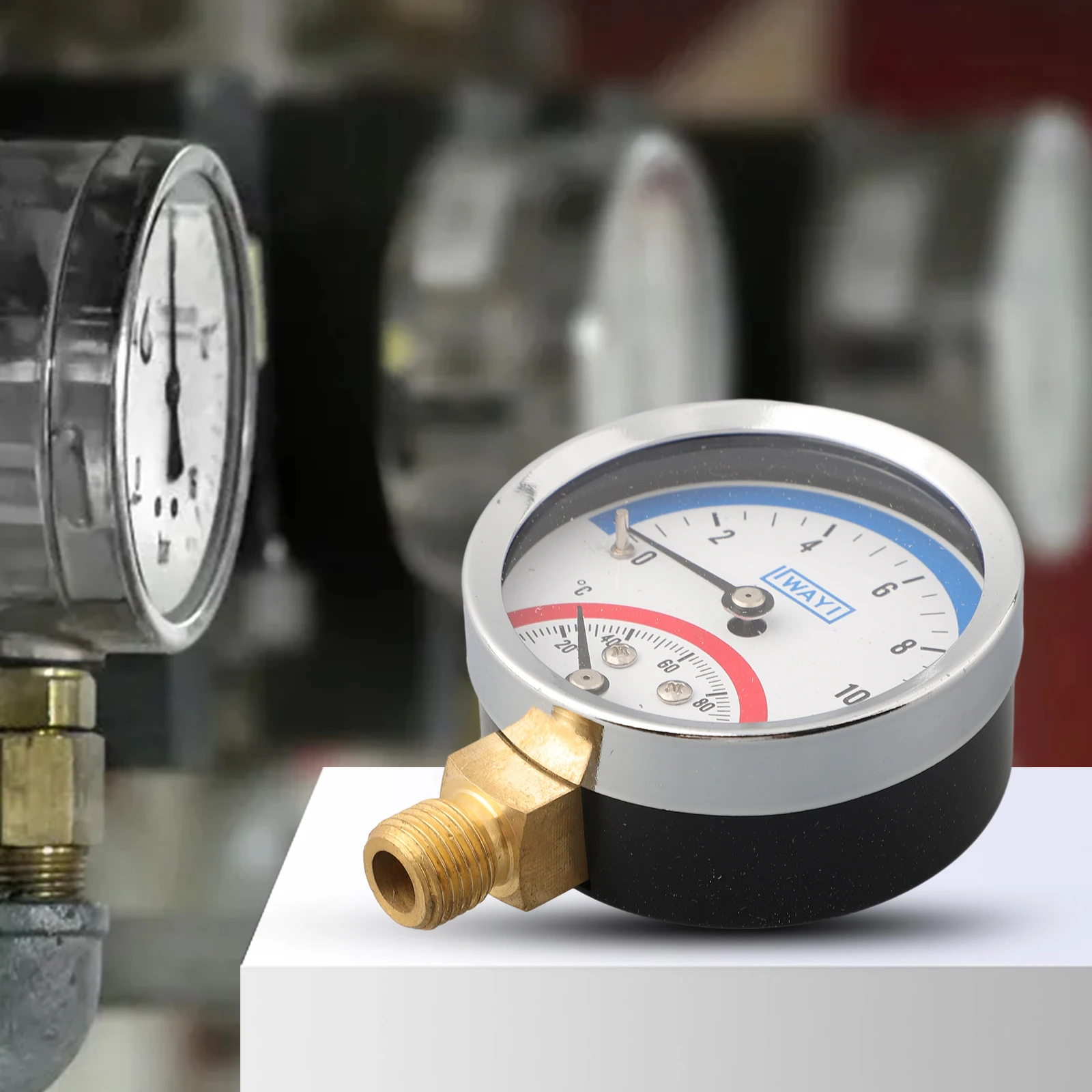 Entry 120° C Thermo Manometer Temperature Pressure Gauge G1/4 Thread Garden Water Timers Lawn Sprinklers For Plant Irrigation
Entry 120° C Thermo Manometer Temperature Pressure Gauge G1/4 Thread Garden Water Timers Lawn Sprinklers For Plant Irrigation