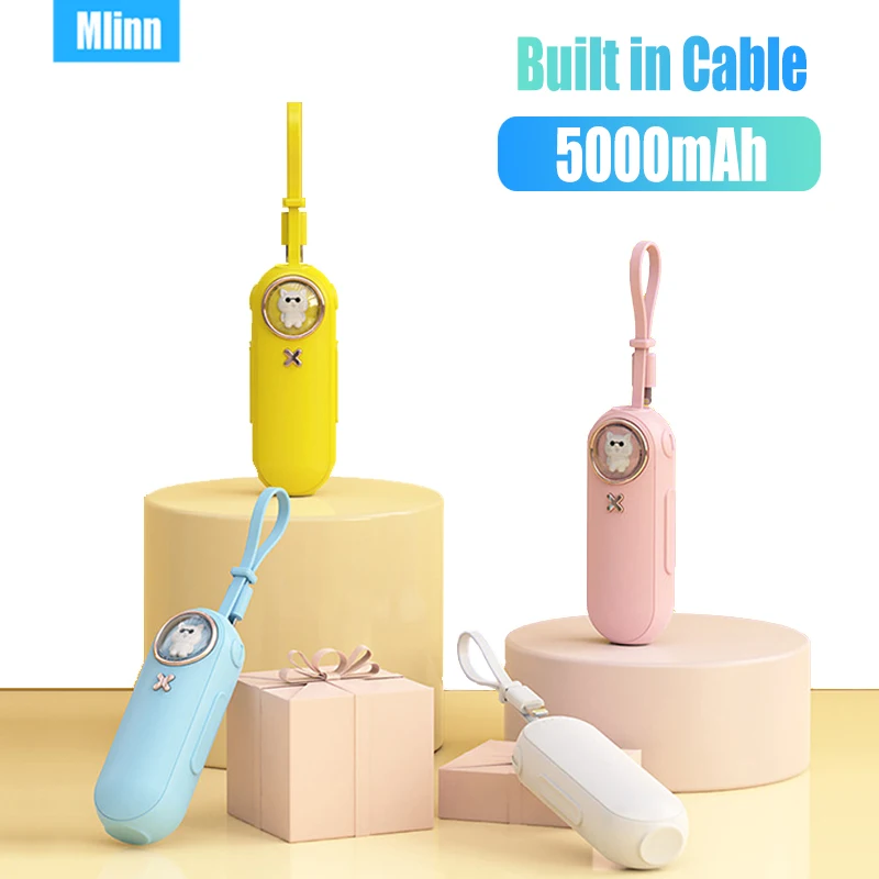 5000mAh Portable Power Bank Built in Cable External Spare Battery Mini Powerbank For iPhone 14 13 12 Samsung S22 Xiaomi 12S
5000mAh Portable Power Bank Built in Cable External Spare Battery Mini Powerbank For iPhone 14 13 12 Samsung S22 Xiaomi 12S
