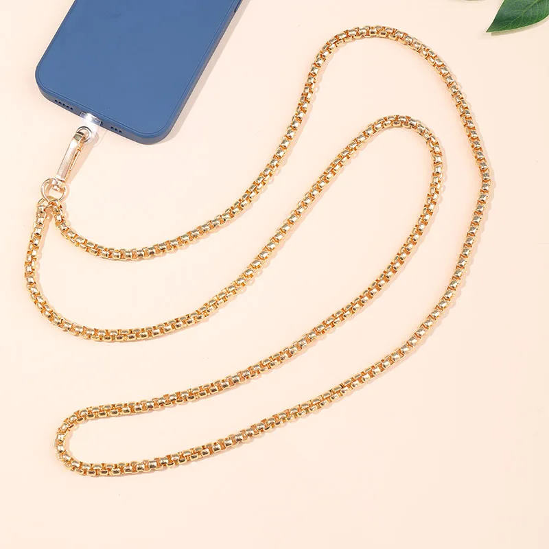 Fashion Simple Metal Mobile Phone Chain Charm Universal Clip Long Crossbody Chain For Unisex Style Safety Cellphone Lanyard Fashion Simple Metal Mobile Phone Chain Charm Universal Clip Long Crossbody Chain For Unisex Style Safety Cellphone Lanyard