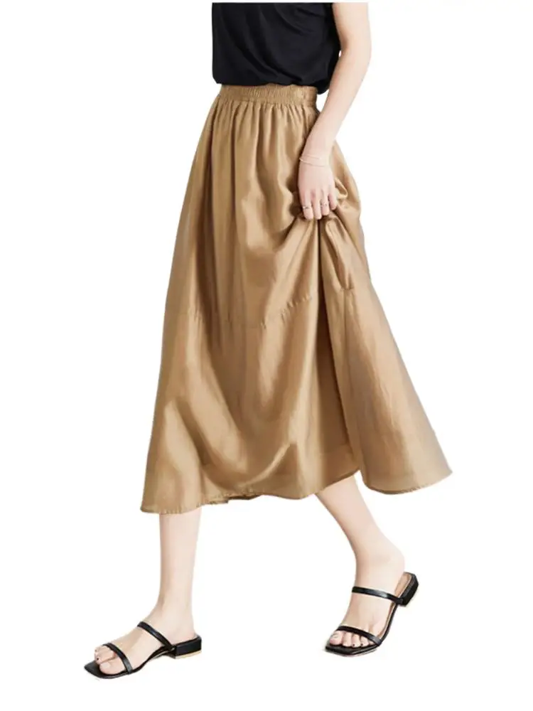 High Quality Harajuku Half Length Skirt Summer Women Comfortable Loose Rayon Long Skirt Elastic Waist Boho Beach Maxi Skirt
High Quality Harajuku Half Length Skirt Summer Women Comfortable Loose Rayon Long Skirt Elastic Waist Boho Beach Maxi Skirt