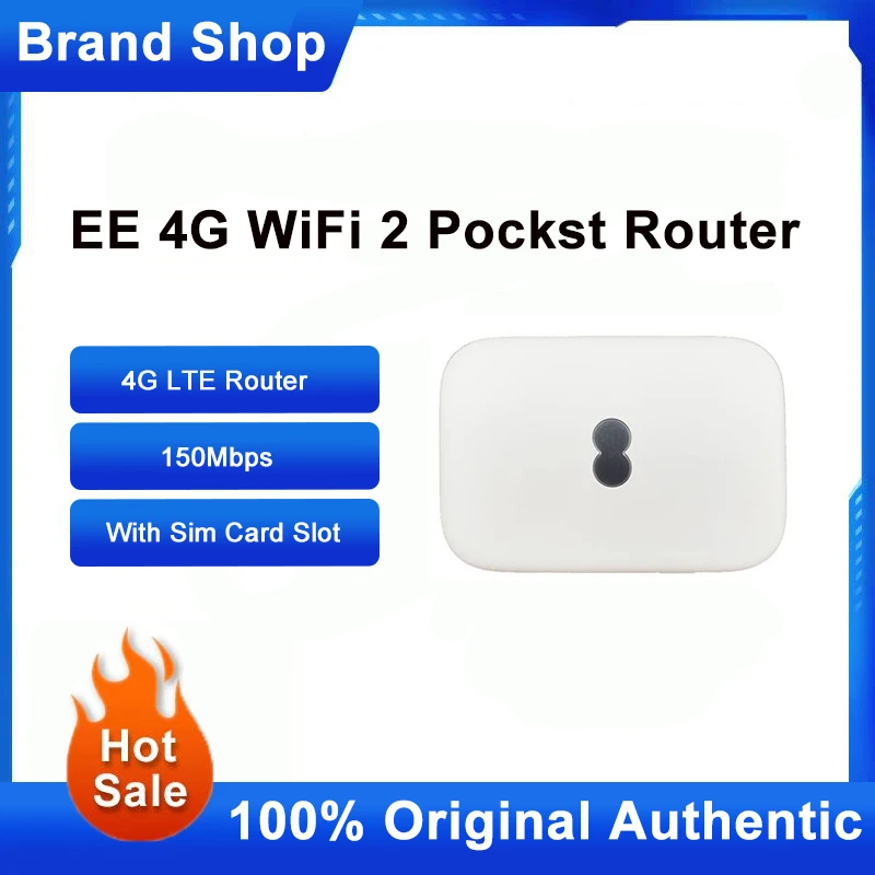 

Unlock EE WIFI 2 4G LTE Router 150Mbps Outdoor Hotspot Pocket Modem With Sim Card Slot Portable Repeater Battery 2200mah
